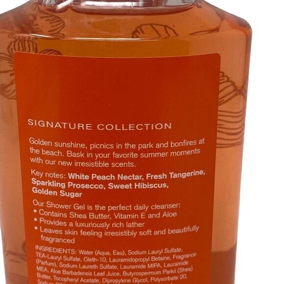 Bath & Body Works Get Happy White Peach Sangria 10 oz Shower Gel Signature Colle - Picture 3 of 5
